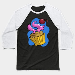 Exploded Cupcake Baseball T-Shirt